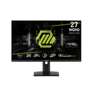 MSI MAG 274QRFW | 27″ WQHD/2K Rapid IPS | 180Hz 1ms (GtG) | Adobe RGB 88%, DCI-P3 90%, sRGB 125% | G-Sync Compatible