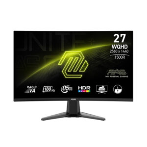 MSI MAG 27CQ6F | 27″ WQHD/2K VA | 180Hz 1ms (MPRT) | DCI-P3 91%, sRGB 114% | FreeSync | Curve